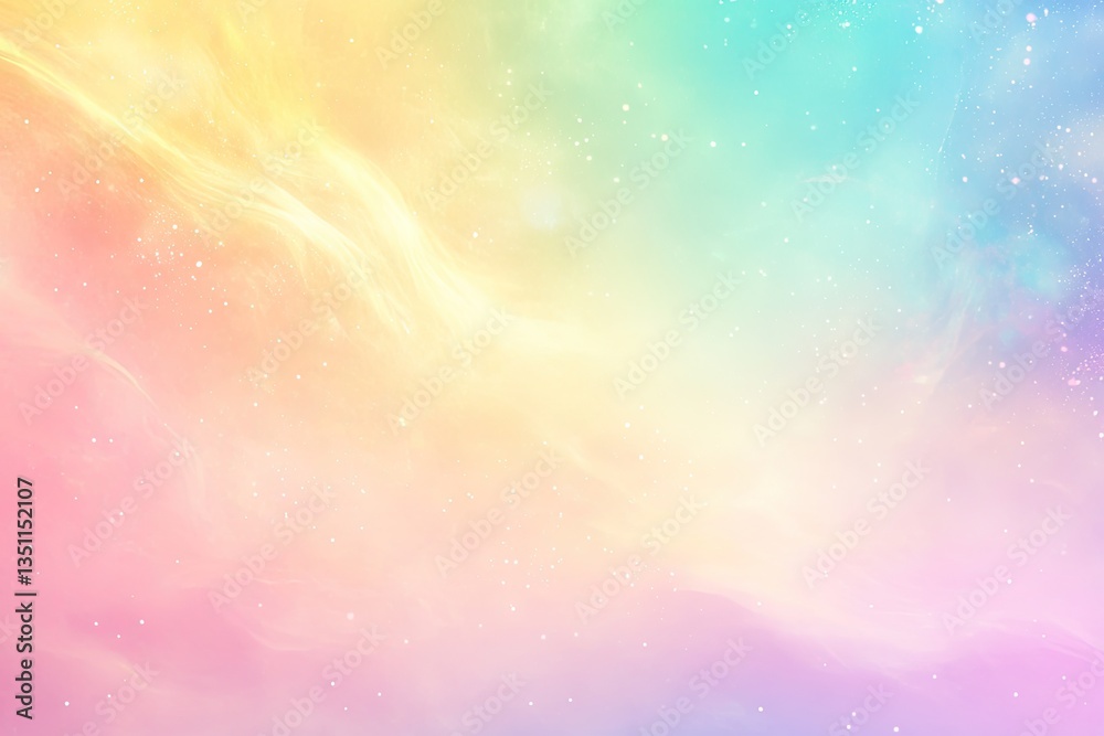 Pastel Rainbow Abstract Background with Soft Starry Patterns Pastel Rainbow Abstract Background with Soft Starry Patterns