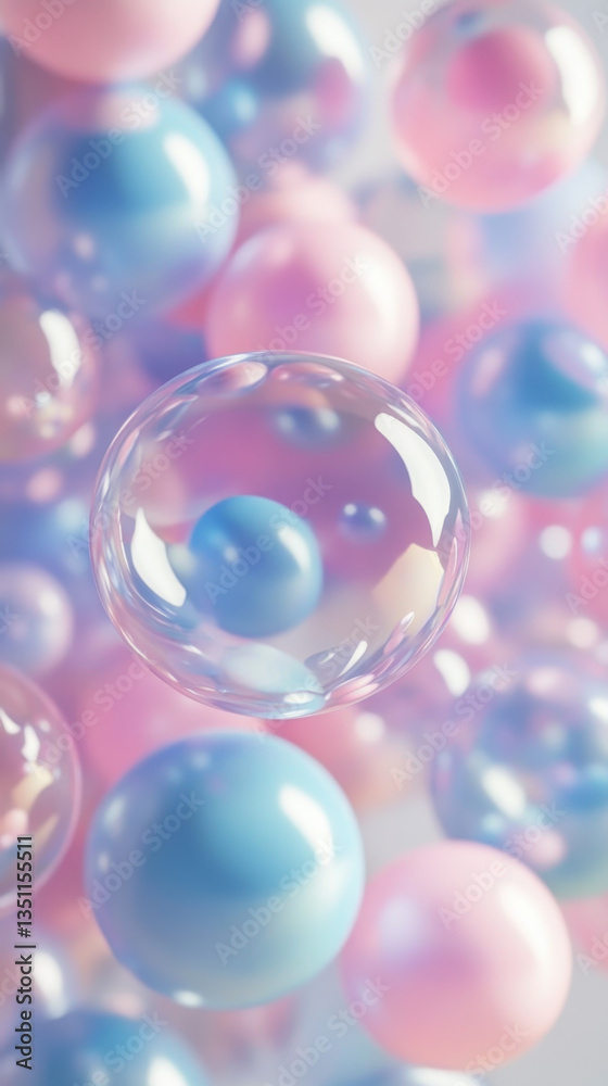 Colorful floating bubbles, soft pastel hues. Colorful floating bubbles, soft pastel hues.