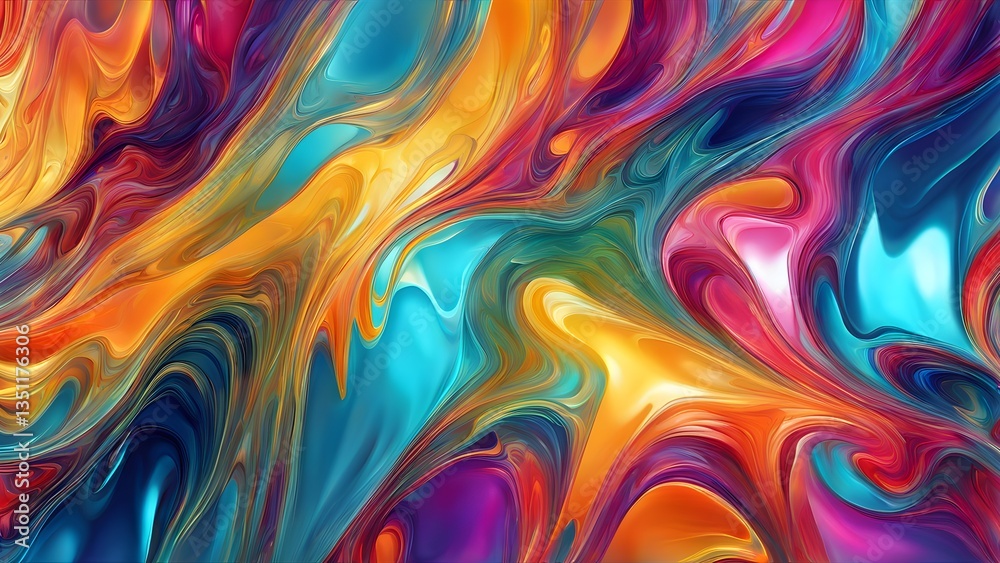 Abstract image showcasing vibrant, swirling hues a liquid dreamscape style. artwork features a blend teal, orange, purple, pink colors dynamic, flowing patterns. Abstract image showcasing vibrant, swirling hues a liquid dreamscape style. artwork features a blend teal, orange, purple, pink colors dynamic, flowing patterns.