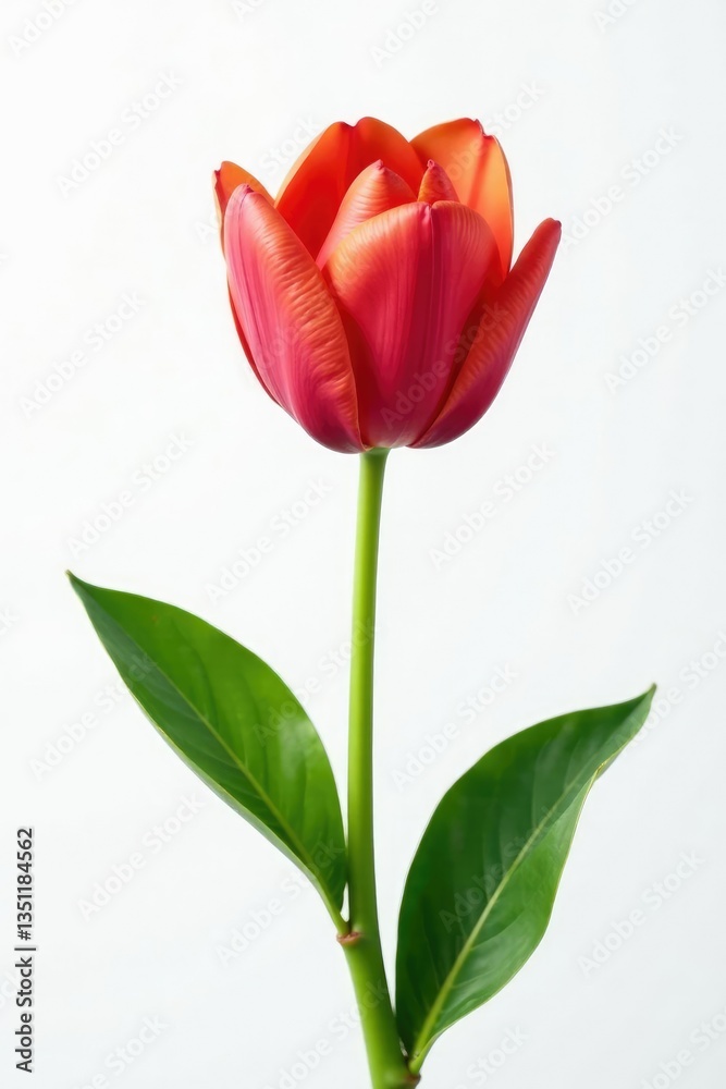 Single large stem isolated against white background, flora, garden, plantphotography Single large stem isolated against white background, flora, garden, plantphotography