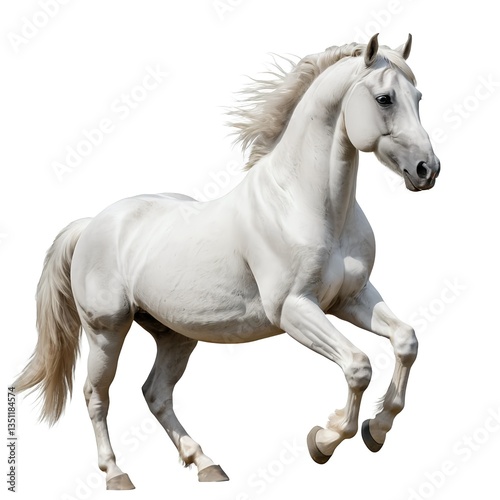 White Horse in Motion