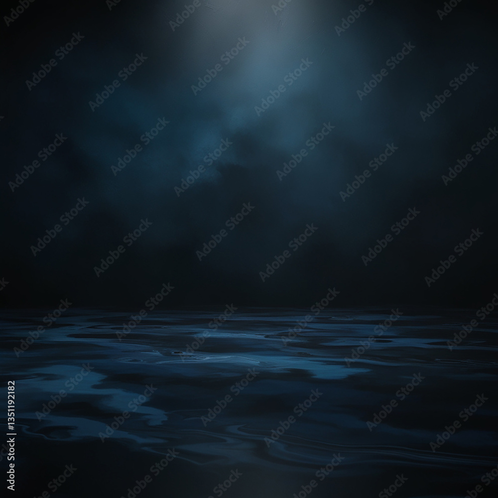 Fototapeta premium dark clouds over water