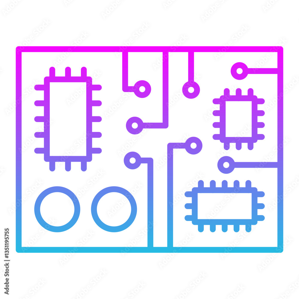 Circuit board Icon Circuit board Icon
