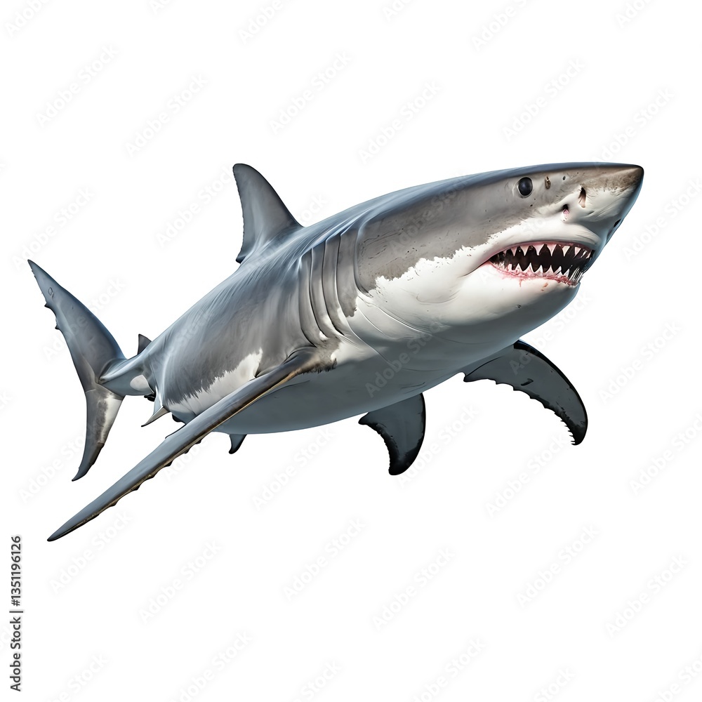 Fototapeta premium Great White Shark Underwater Predator