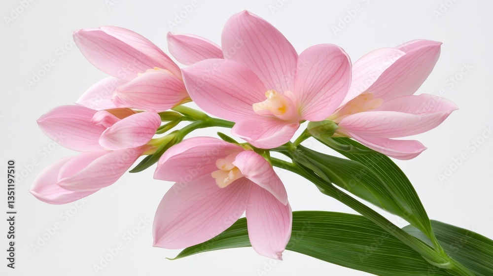 Elegant pink flower in vase stunning display of nature beauty