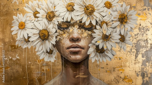 Golden Bloom - A Portrait of Serenity