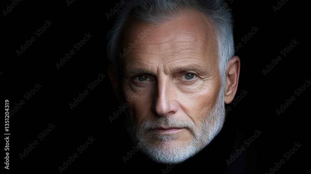 Close-up portrait of a mature man (3) Close-up portrait of a mature man (3)