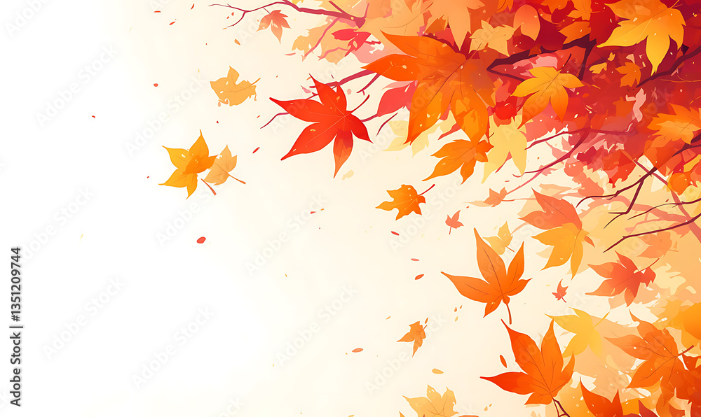 .Illustration of trees, leaves, grass and various botanical elements on a white background. .Illustration of trees, leaves, grass and various botanical elements on a white background.