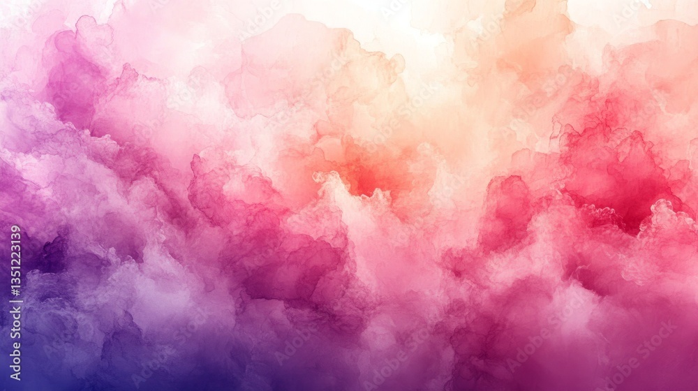 Fototapeta premium Abstract Watercolor Background Texture Pink Purple Gradient Artistic Design