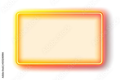 Neon rectangle frame