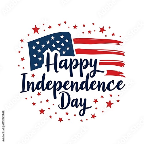 Patriotic USA Independence Day T-Shirt Design
