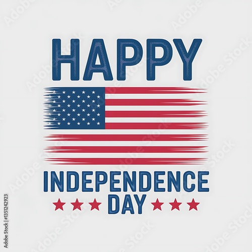 Patriotic USA Independence Day T-Shirt Design