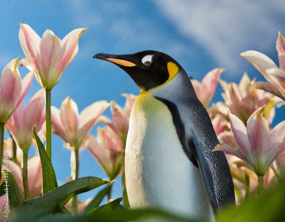Fototapeta premium Zwischen Blüten