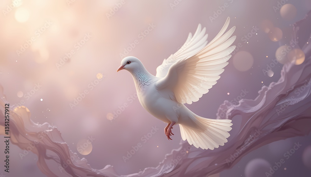 White Dove in Flight, Peaceful Symbol, Serene white dove soaring, symbol of peace and hope. White Dove in Flight, Peaceful Symbol, Serene white dove soaring, symbol of peace and hope.