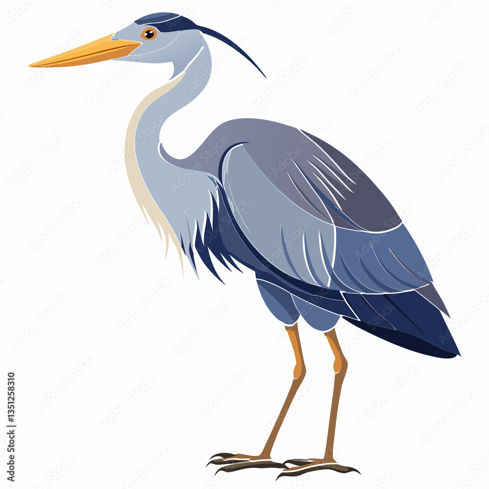 Fototapeta premium blue heron ardea cinerea