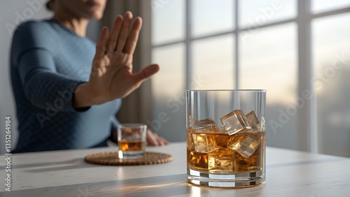 A woman is shown raising her hand in a 