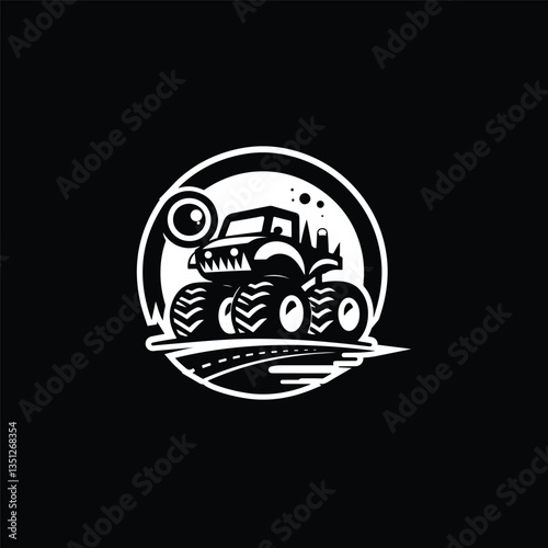 vector car monster