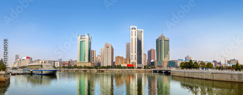 Obraz na płótnie Modern urban skyline, Nanchang, China. w salonie