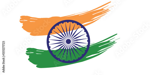 vector illustration of indian flag