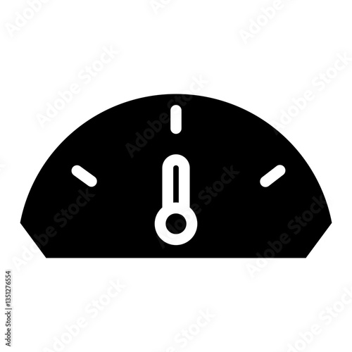 Car Driving Speed Glyph Icon