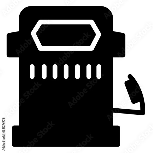 Machine Oil Service Glyph Icon