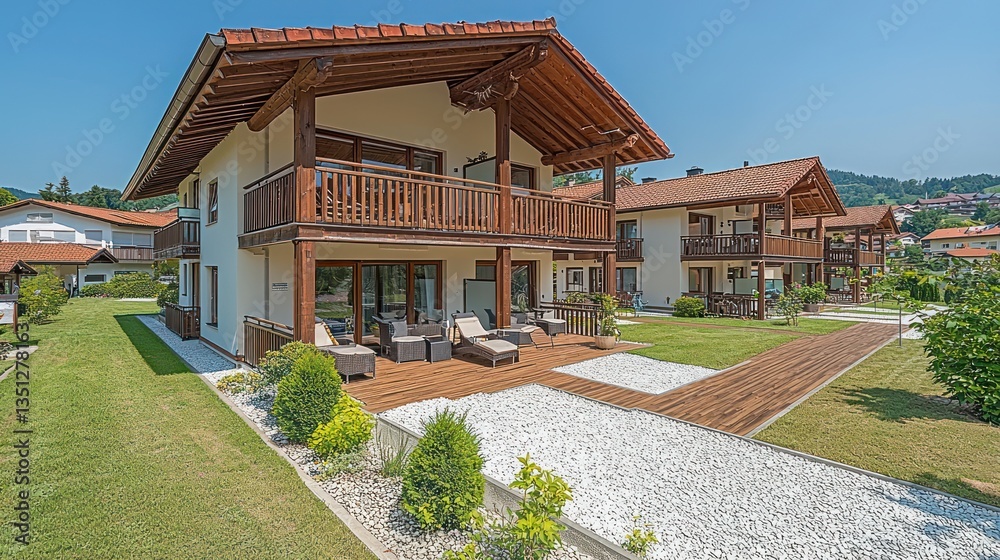 Obraz premium Modern Alpine Vacation Homes