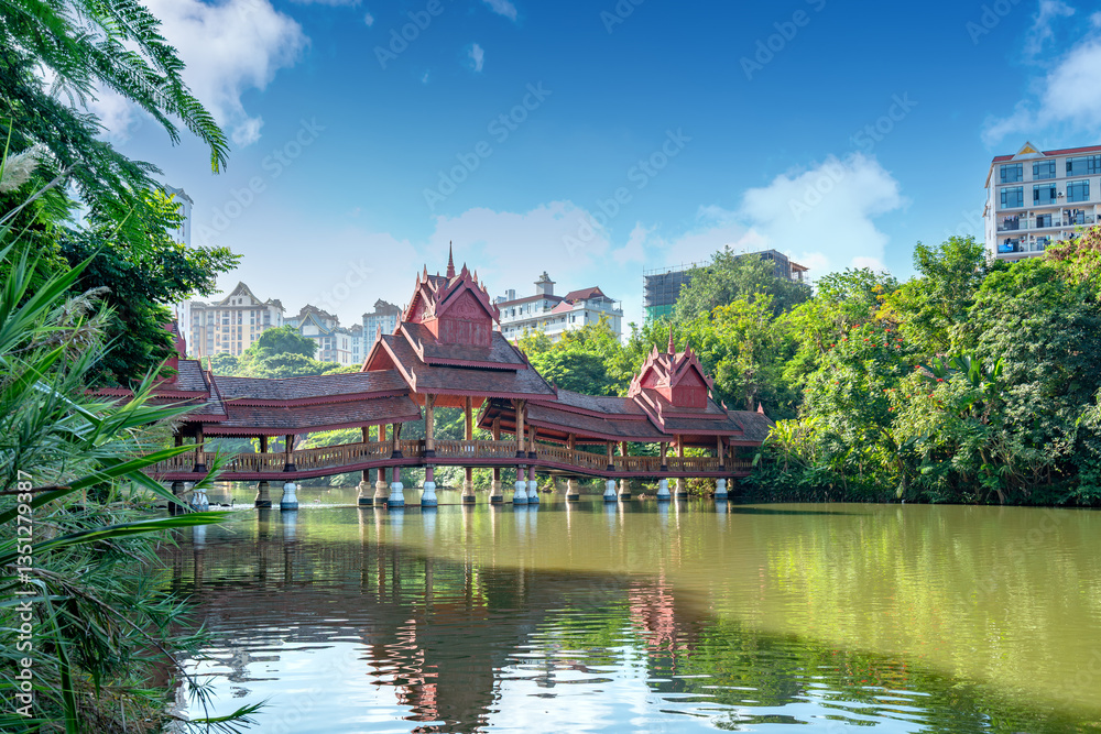 Manting Park is the imperial garden of the Dai King in Xishuangbanna, Yunnan, China.