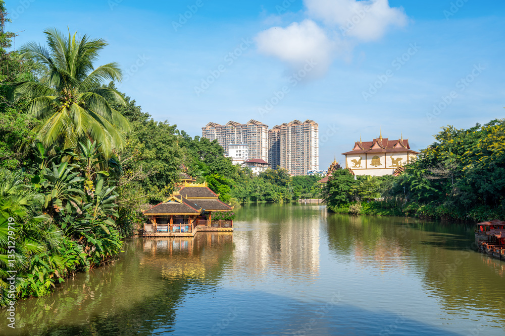 Manting Park is the imperial garden of the Dai King in Xishuangbanna, Yunnan, China.
