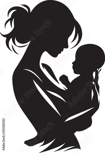 Wallpaper Mural Mother and Son Silhouette Vector Bundle
 Torontodigital.ca