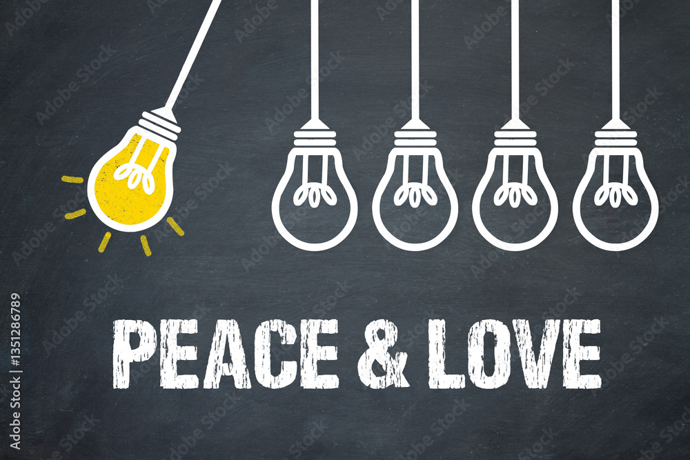 Fototapeta premium Peace & Love 