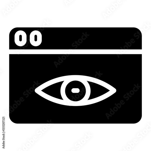 Blog Influencer Views Glyph Icon