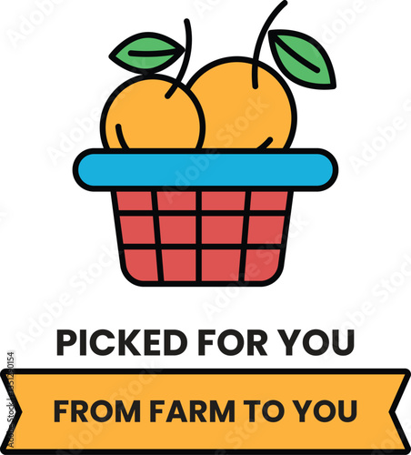 basket of fruit is picked for you from farm to you