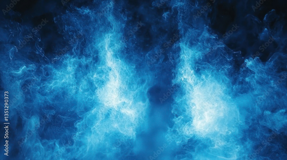 Blue Smoke Swirls Creating Ethereal Background Effects Blue Smoke Swirls Creating Ethereal Background Effects