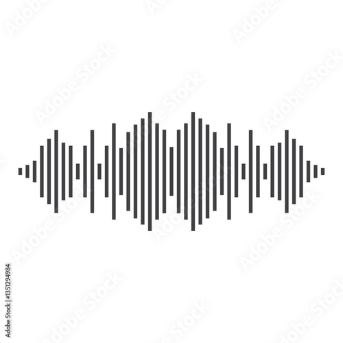 good music sound wave logo illustration