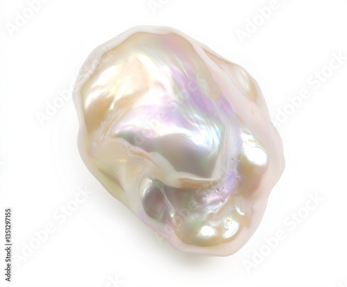 baroque pearl, a type of irregularly shaped pearl known for its unique and organic form.