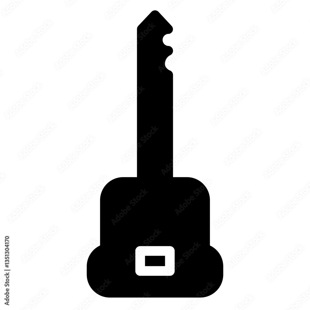 Obraz premium Key Door Pass Glyph Icon