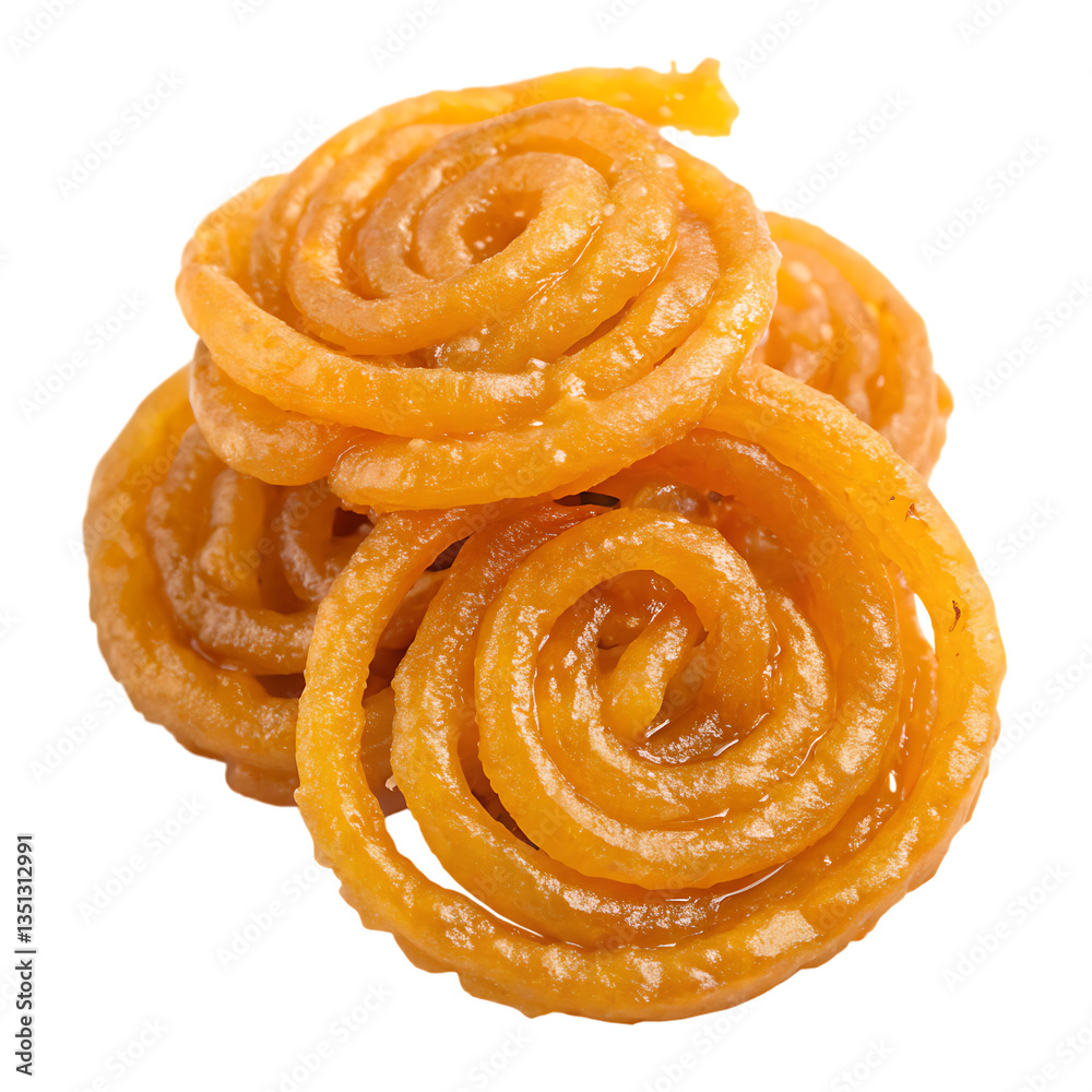Fototapeta premium Jalebi isolated on white background