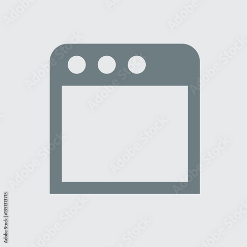 Big screen tab icon, tablet device, touchscreen, modern, flat, digital.