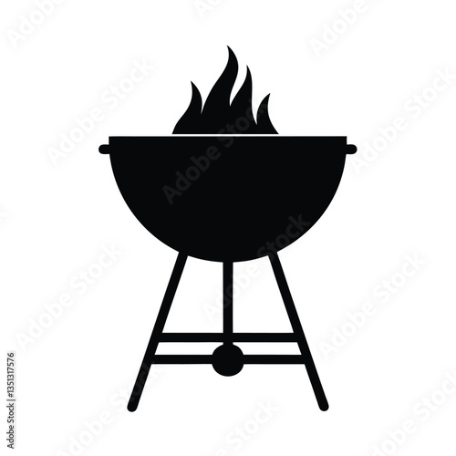 barbecue grill isolated on white