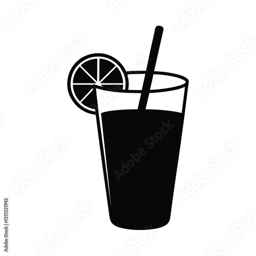 glass of cola with ice