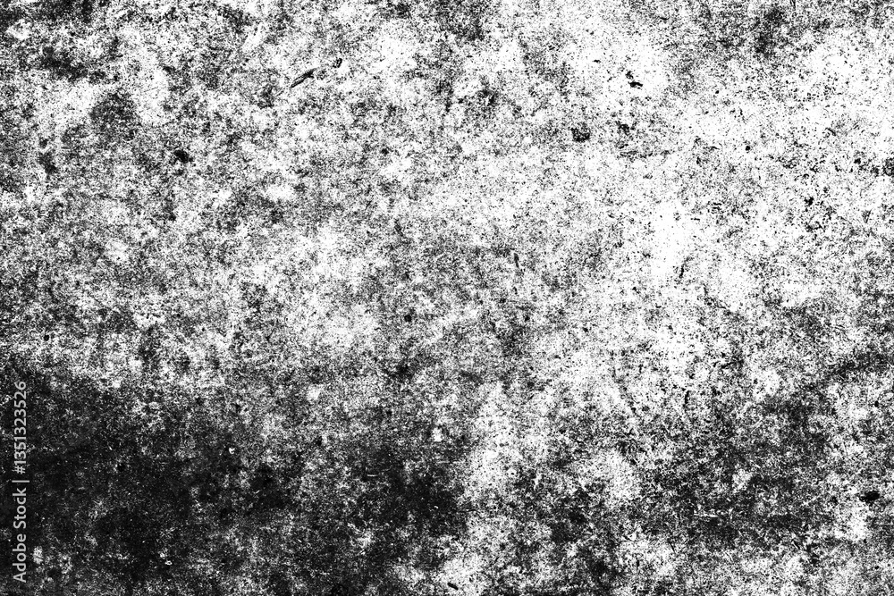 Obraz premium Weathered cement concrete surface with cracks and holes PNG transparent background