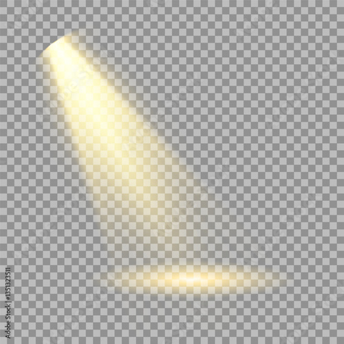 Bright light flash with cross-shaped beams, radiant white starburst, glowing flare overlay. Spotlight and Star with Bokeh and Dust Effect. Glowing Abstract. Yellow light effects. Light design element.