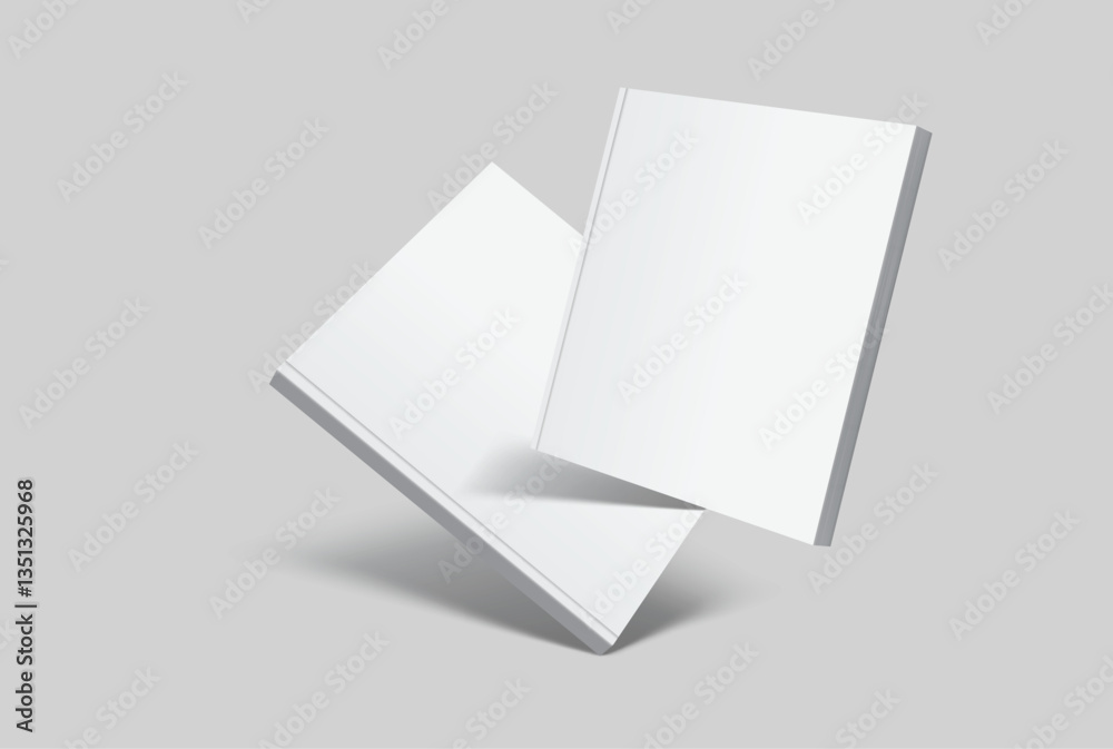 Vector realistic 3d square magazine mockup with white blank covers template on background. For the business presentation magazine, notebook, booklet, brochure, catalogue or a publisher advertising
Vector realistic 3d square magazine mockup with white blank covers template on background. For the business presentation magazine, notebook, booklet, brochure, catalogue or a publisher advertising