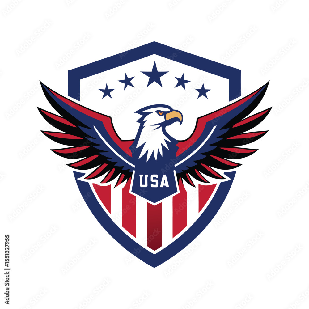 Obraz premium american eagle emblem
