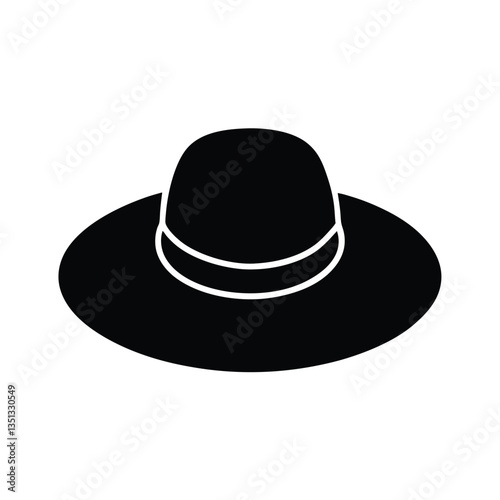 black hat vector illustration