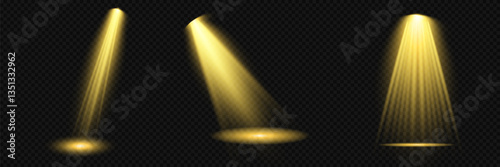 Bright light flash with cross-shaped beams, radiant white starburst, glowing flare overlay. Spotlight and Star with Bokeh and Dust Effect. Glowing Abstract. Yellow light effects. Light design element.