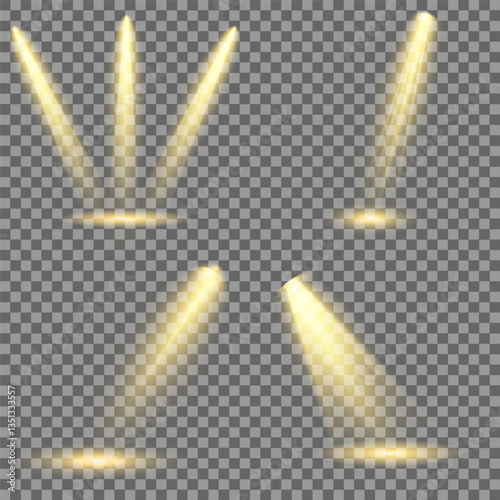 Bright light flash with cross-shaped beams, radiant white starburst, glowing flare overlay. Spotlight and Star with Bokeh and Dust Effect. Glowing Abstract. Yellow light effects. Light design element.