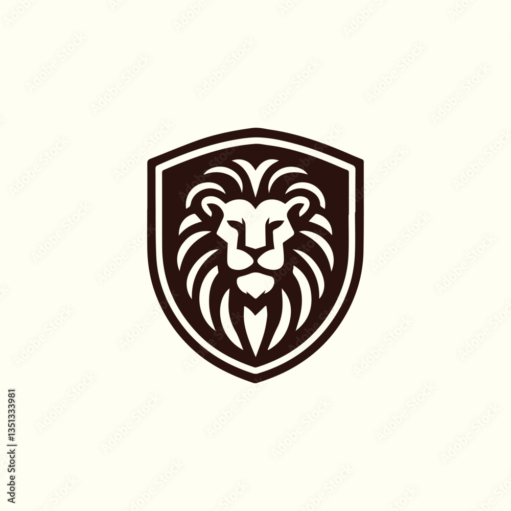 Obraz premium Lion heraldry logo