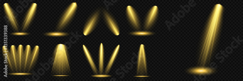 Bright light flash with cross-shaped beams, radiant white starburst, glowing flare overlay. Spotlight and Star with Bokeh and Dust Effect. Glowing Abstract. Yellow light effects. Light design element.