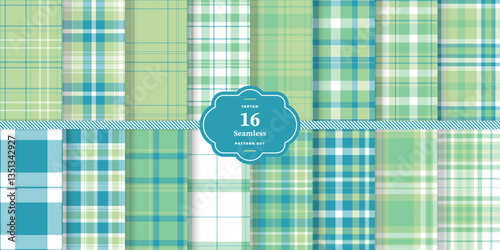 Traditional Madras Red Seamless Tartan with Cream Bisque accents Fabric Design Set of 16